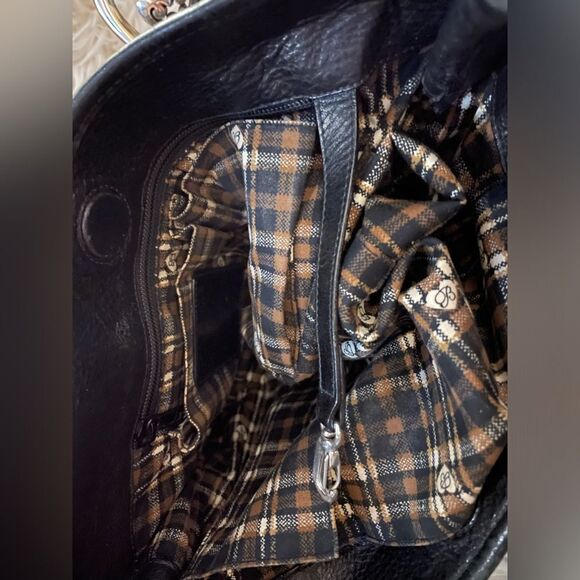 Brighton Handbag Embossed Leather Black & Brown - Picture 8 of 11